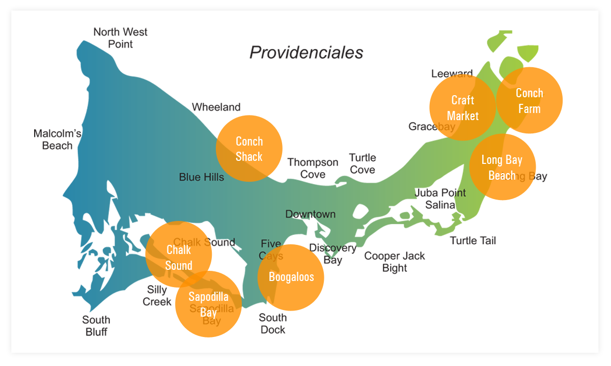 Map of Providenciales